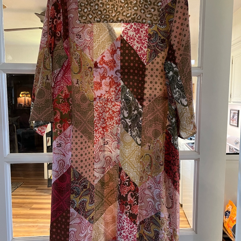 Kachel Anthropologie Silk Boho look Dress, size 8 - Picture 5 of 9